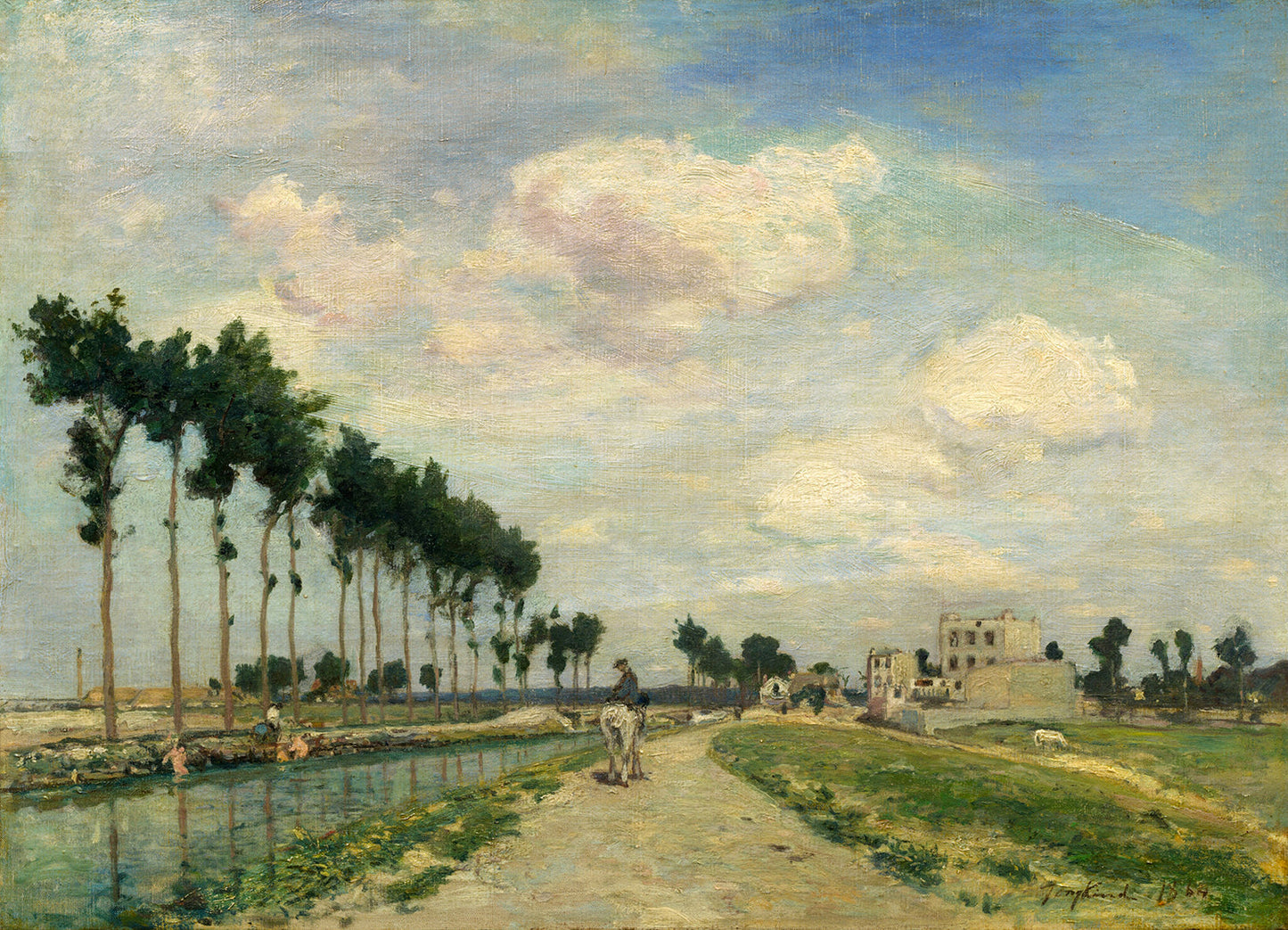 The Towpath by Johan Barthold Jongkind Art Print