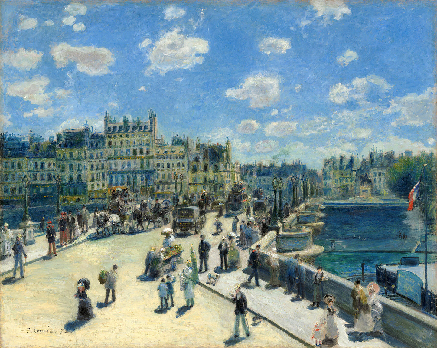 Pont Neuf, Paris by Auguste Renoir Art Print