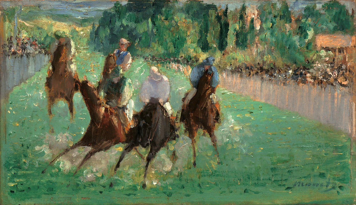 At the Races by Edouard Manet Art Print