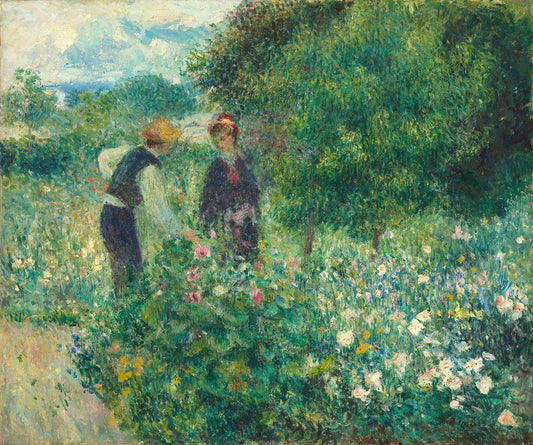 Picking Flowers by Auguste Renoir Art Print