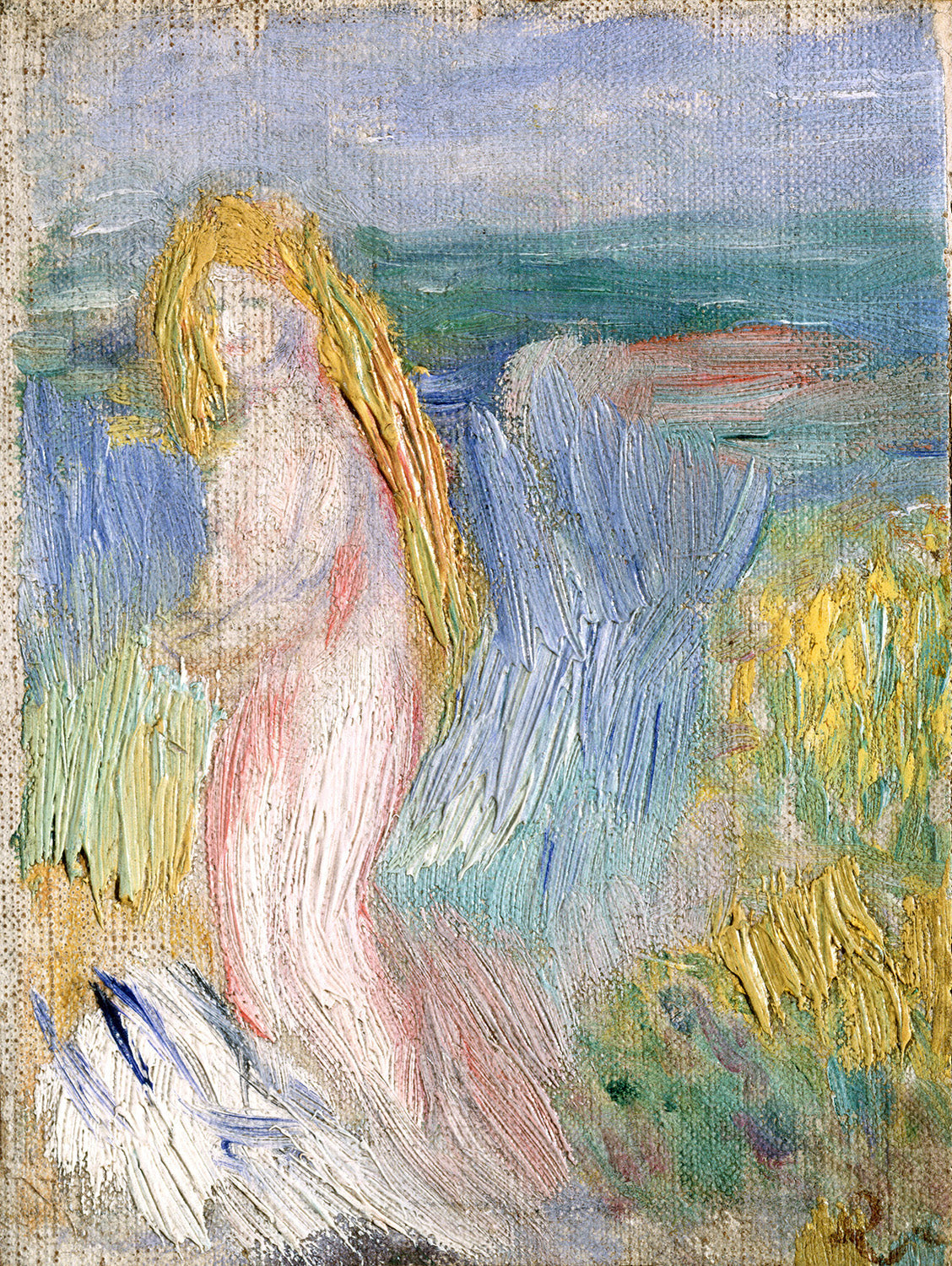 Small Study for a Nude by Auguste Renoir Art Print