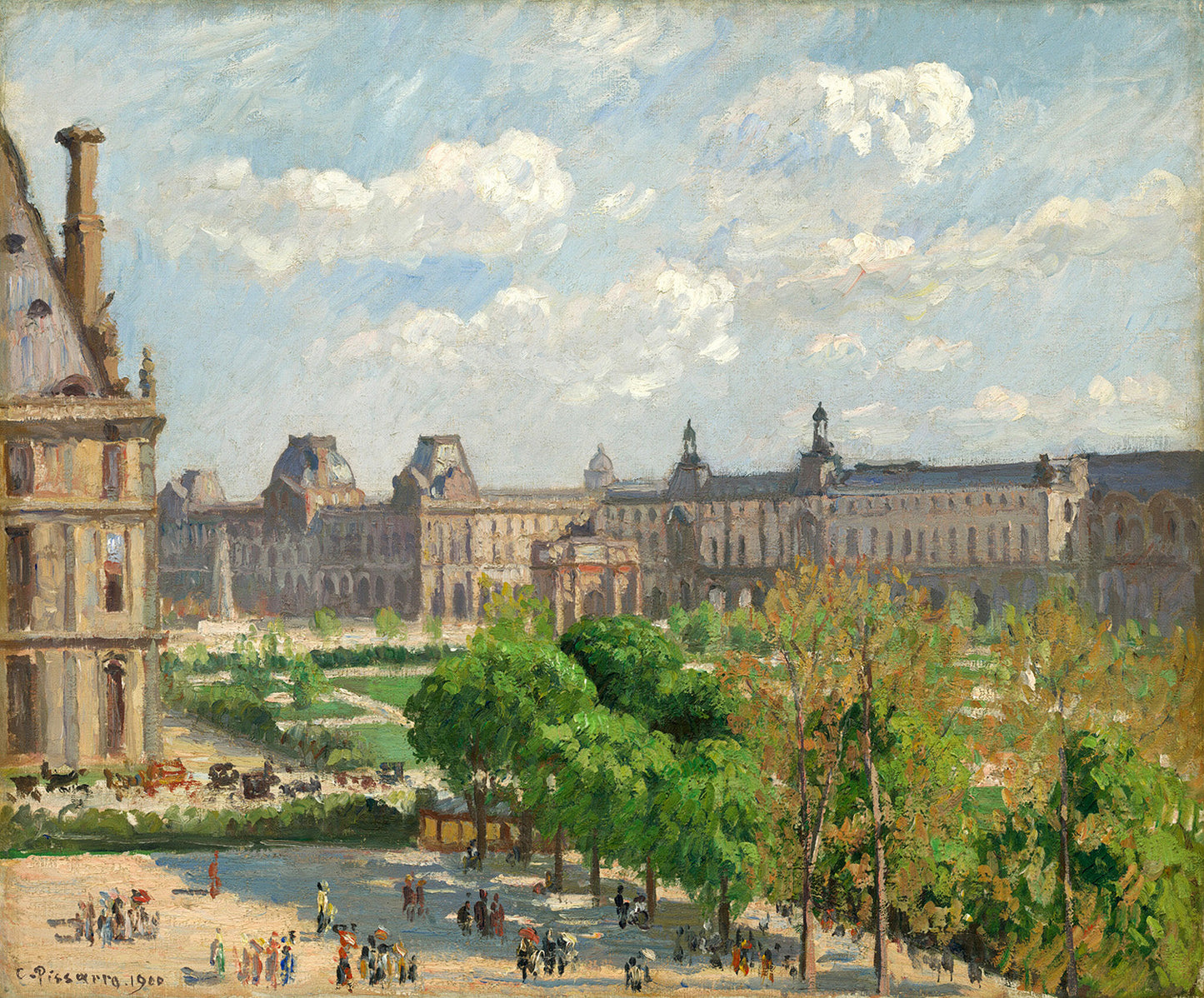 Place du Carrousel, Paris by Camille Pissarro Art Print