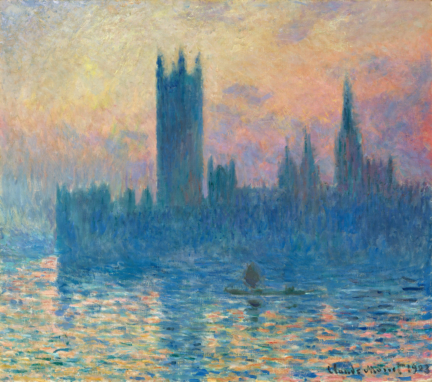 The Houses of Parliament, Sunset by Claude Monet Art Print