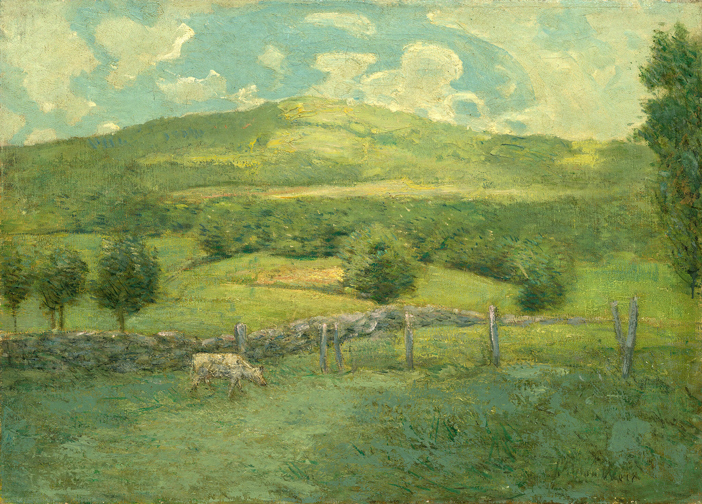 Obweebetuck by Julian Alden Weir Art Print
