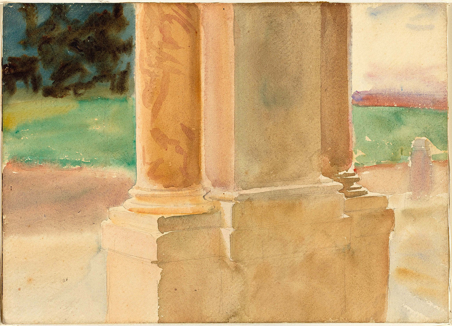 Frascati, Architectural Study by John Singer Sargent Art Print