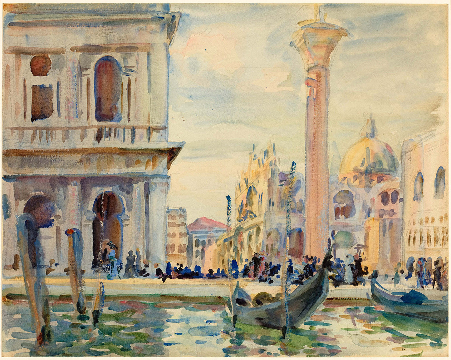 The Piazzetta by John Singer Sargent Art Print