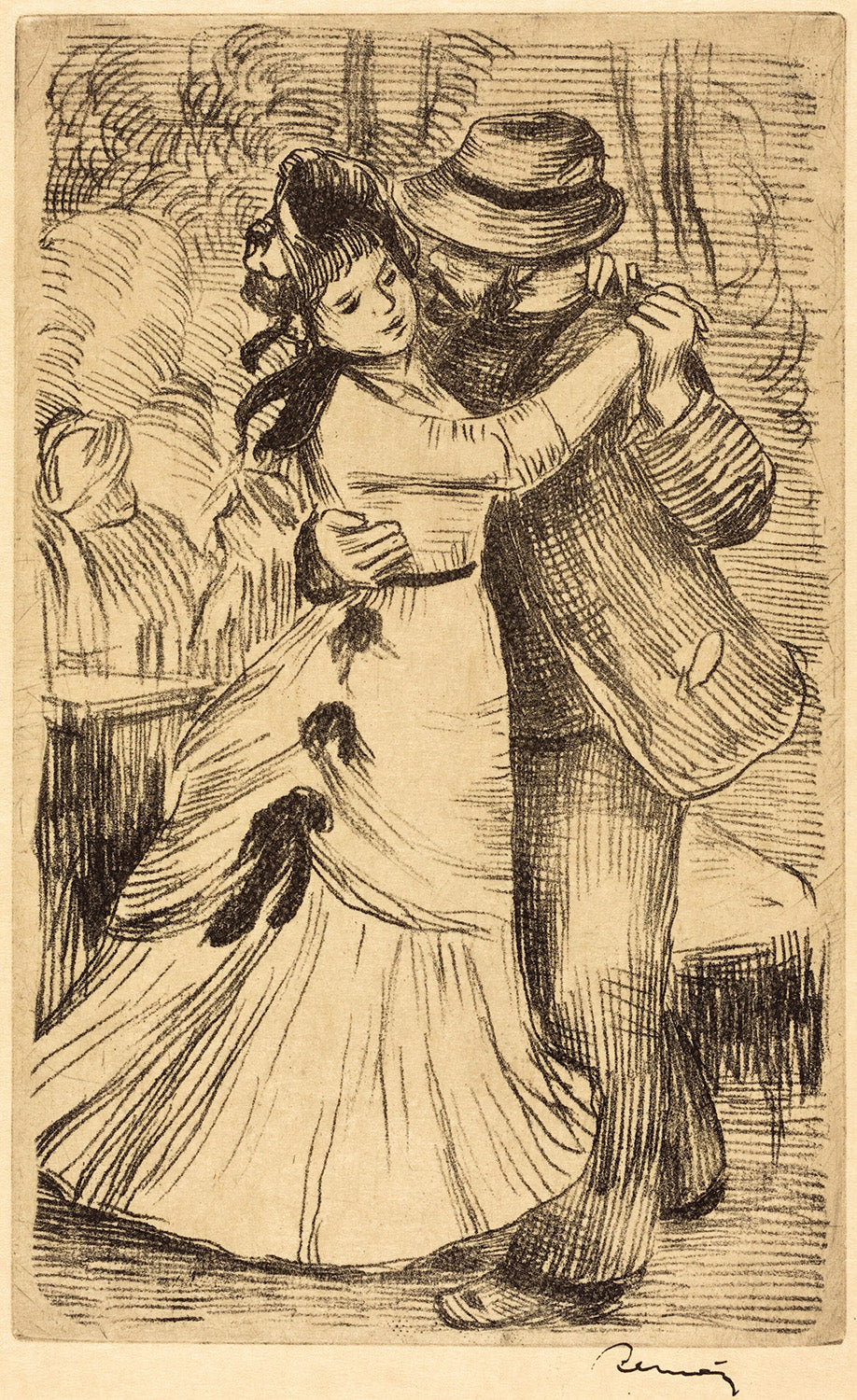 Dancing in the Country (La danse a la campagne) by Auguste Renoir Art Print