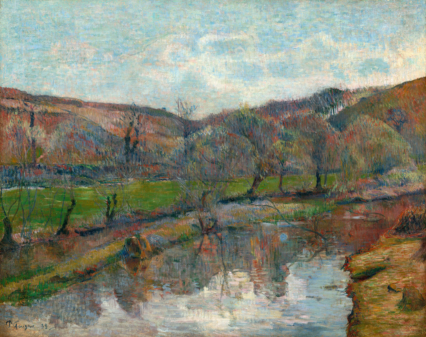 Brittany Landscape by Paul Gauguin Art Print