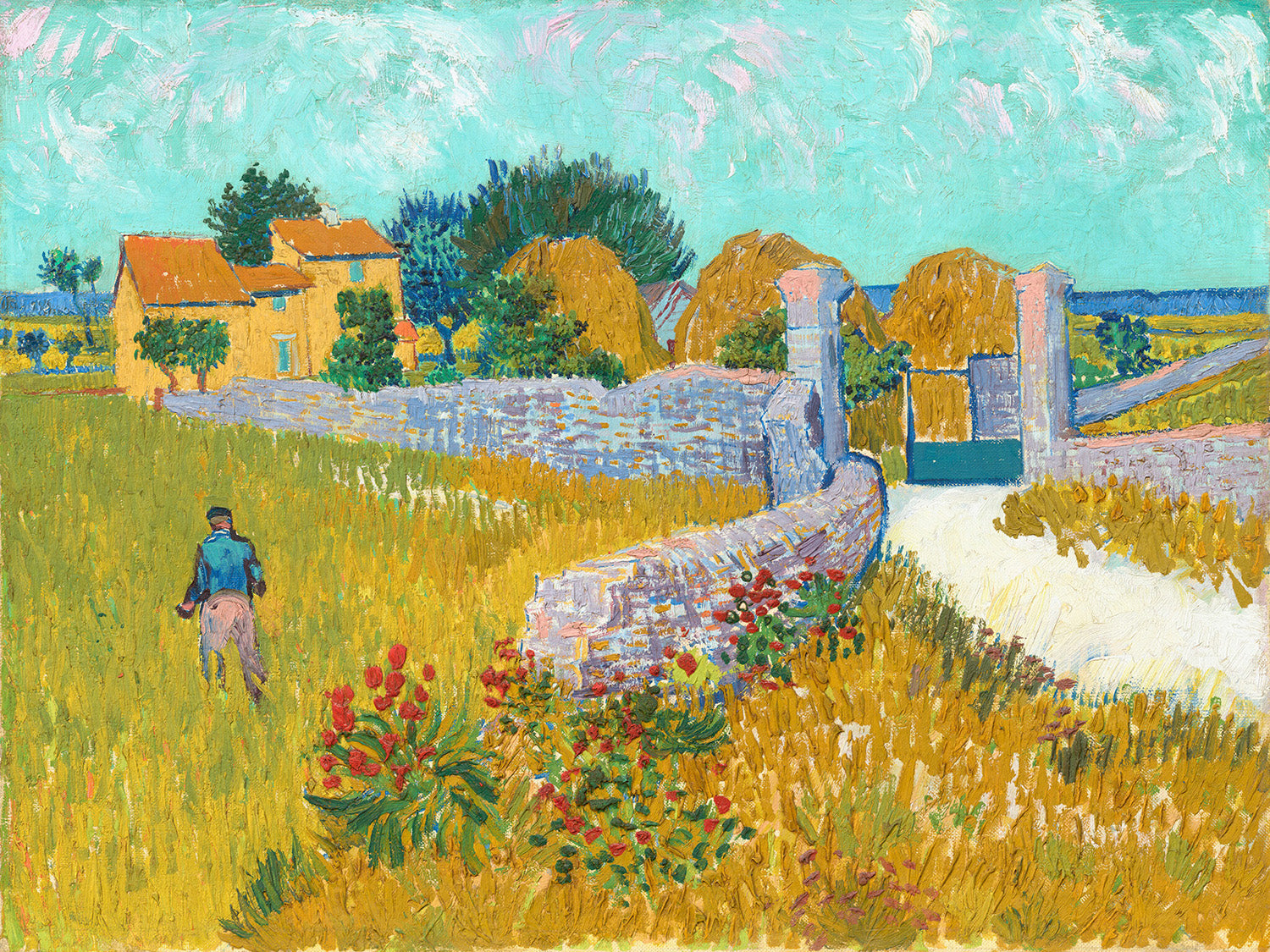 Farmhouse in Provence by Vincent van Gogh Art Print