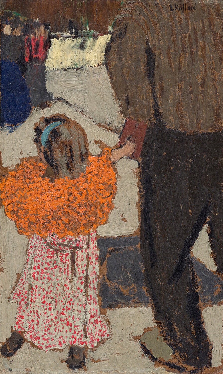 Child Wearing a Red Scarf by Edouard Vuillard Art Print
