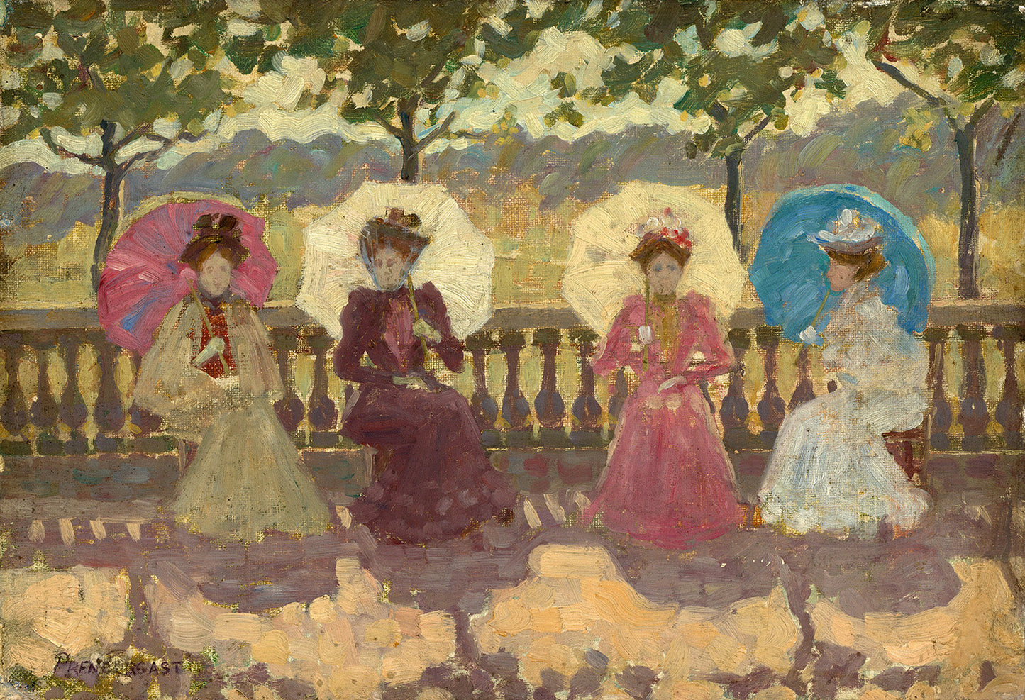 In the Park, Paris by Maurice Prendergast Art Print