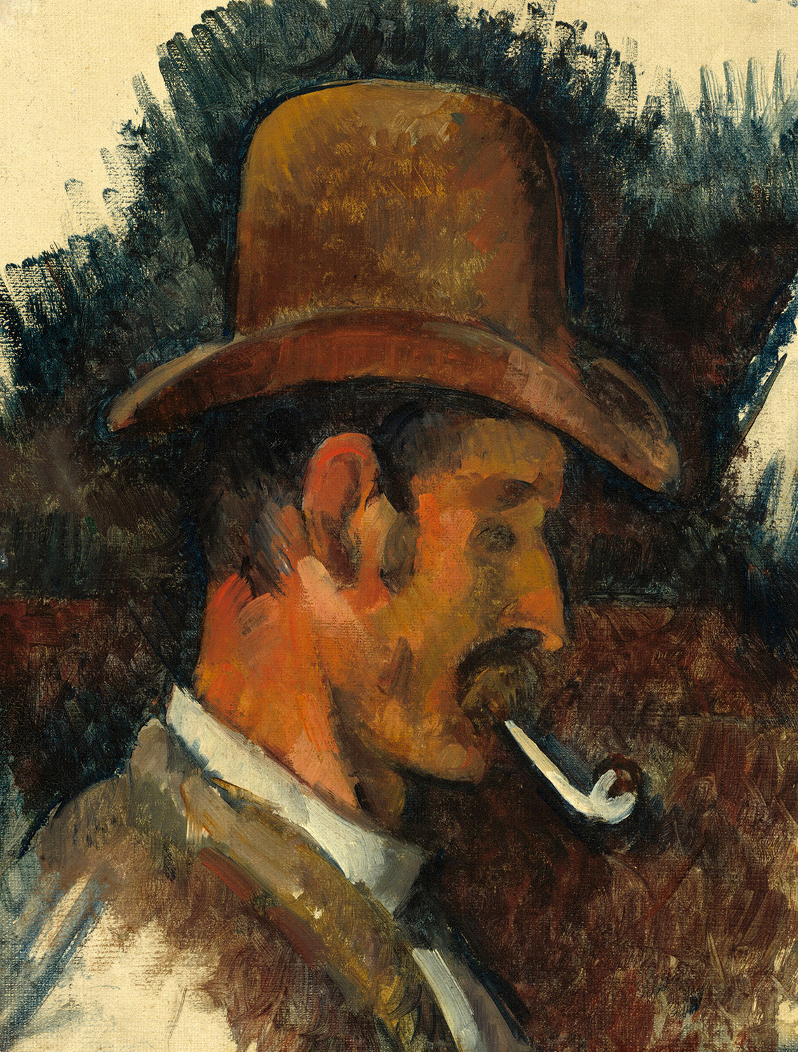 Man with Pipe by Paul Cezanne Art Print