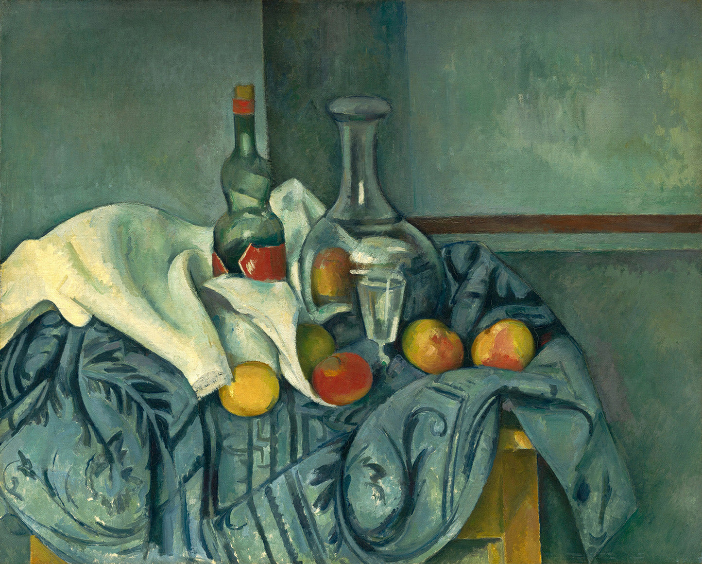 The Peppermint Bottle by Paul Cezanne Art Print