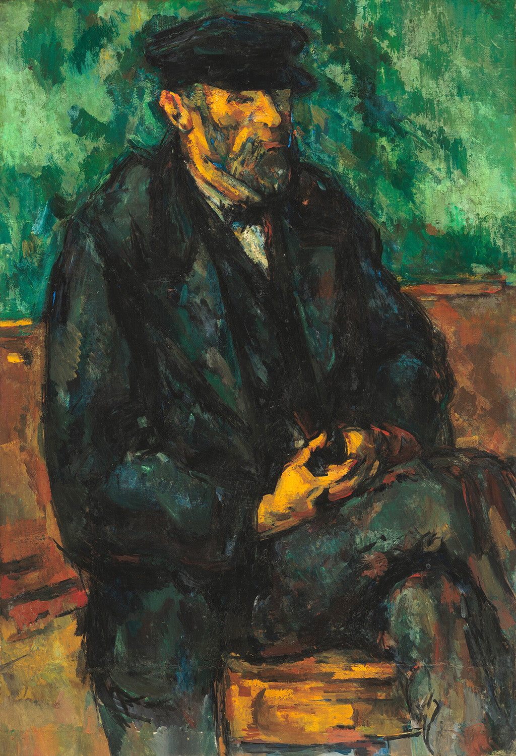 The Gardener Vallier by Paul Cezanne Art Print
