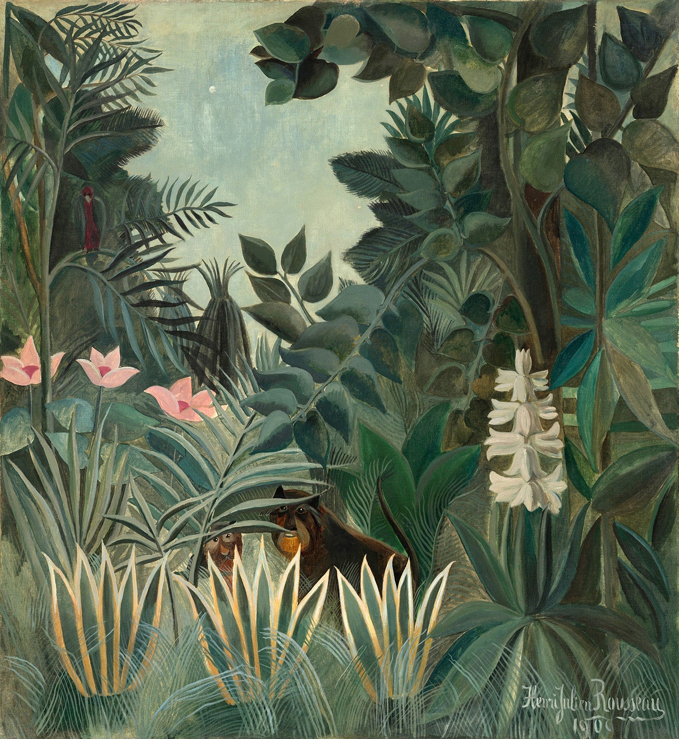 The Equatorial Jungle by Henri Rousseau Art Print