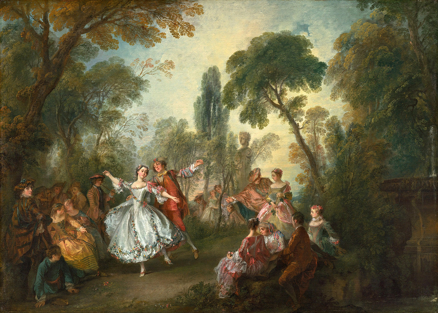 La Camargo Dancing by Nicolas Lancret Art Print