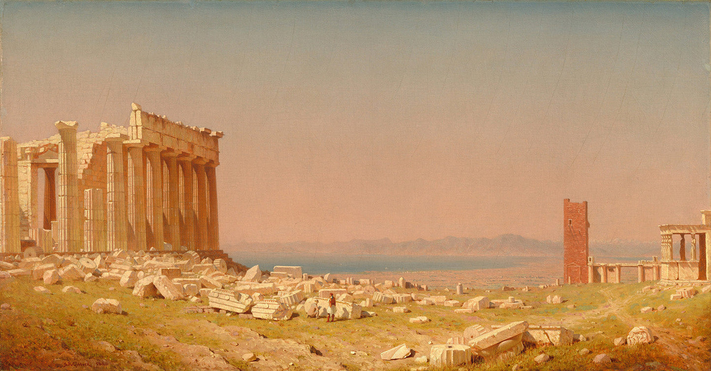Ruins of the Parthenon by Sanford Robinson Gifford Art Print