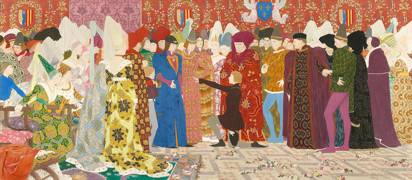 Her Appeal to the Dauphin (Joan of Arc series: II) by Louis Maurice Boutet de Monvel Art Print