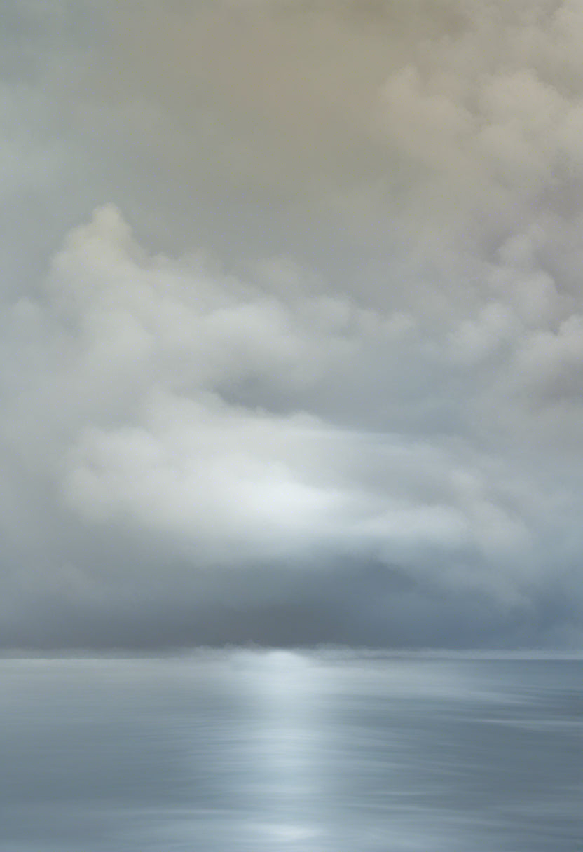 Sky and Water Merge Oil Painting Art Print