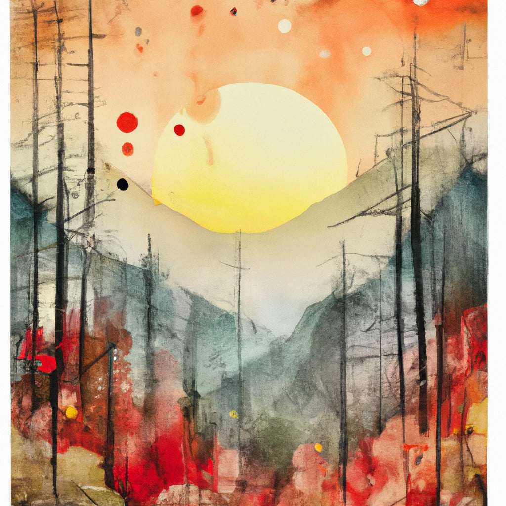 Soft Glow of The Forest I Art Print