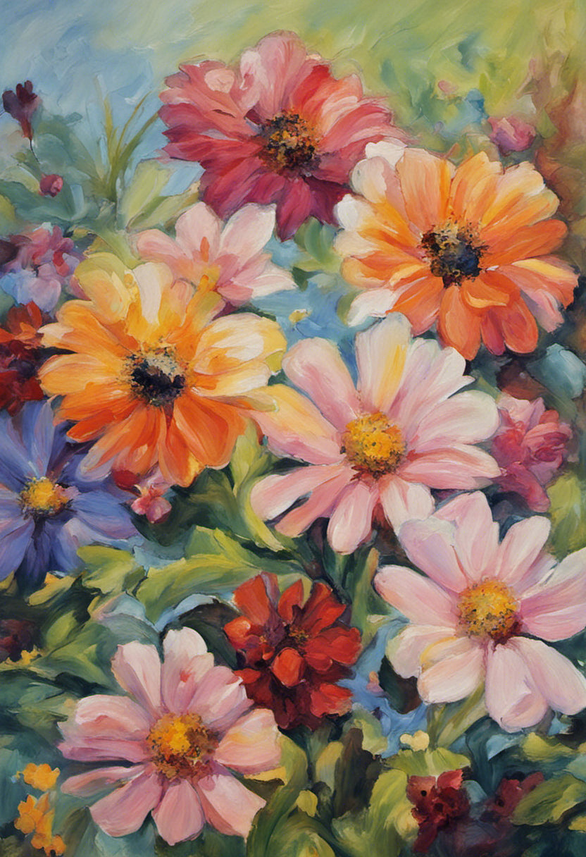 Summer in Bloom Acrylic Painting Art Print