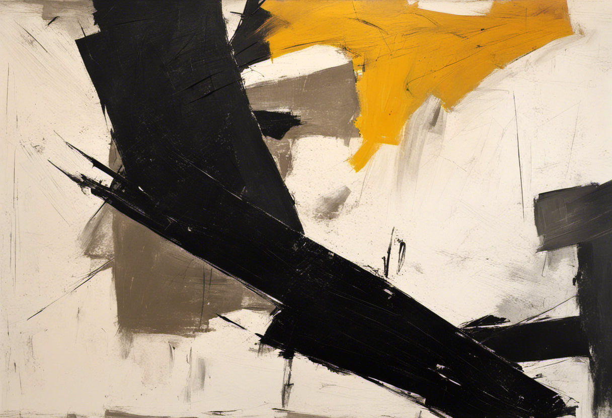 Franz Kline Style Abstract Painting VI Art Print