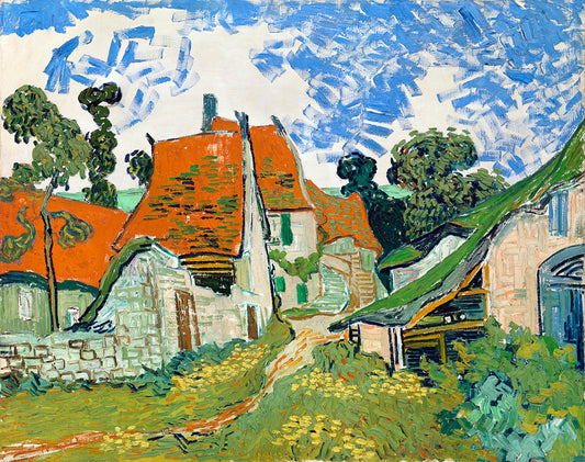 Street in Auvers-sur-Oise by Vincent van Gogh Art Print