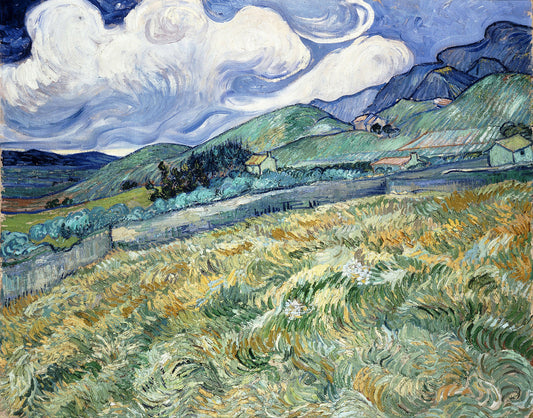 Landscape from Saint-Remy by Vincent van Gogh Art Print