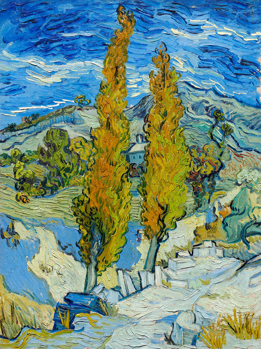 The Poplars at Saint-Remy by Vincent van Gogh Art Print