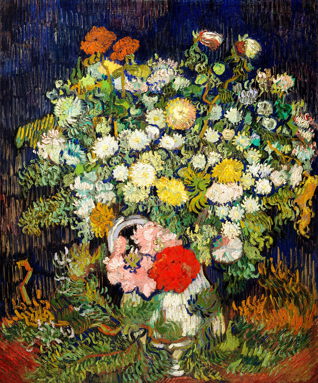 Bouquet of Flowers in a Vase by Vincent van Gogh Art Print