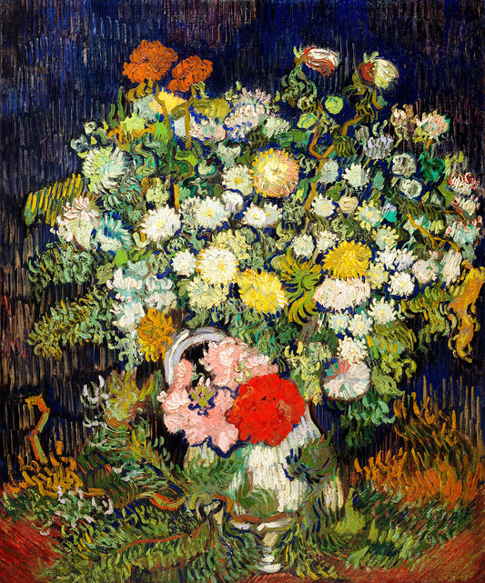 Bouquet of Flowers in a Vase by Vincent van Gogh Art Print