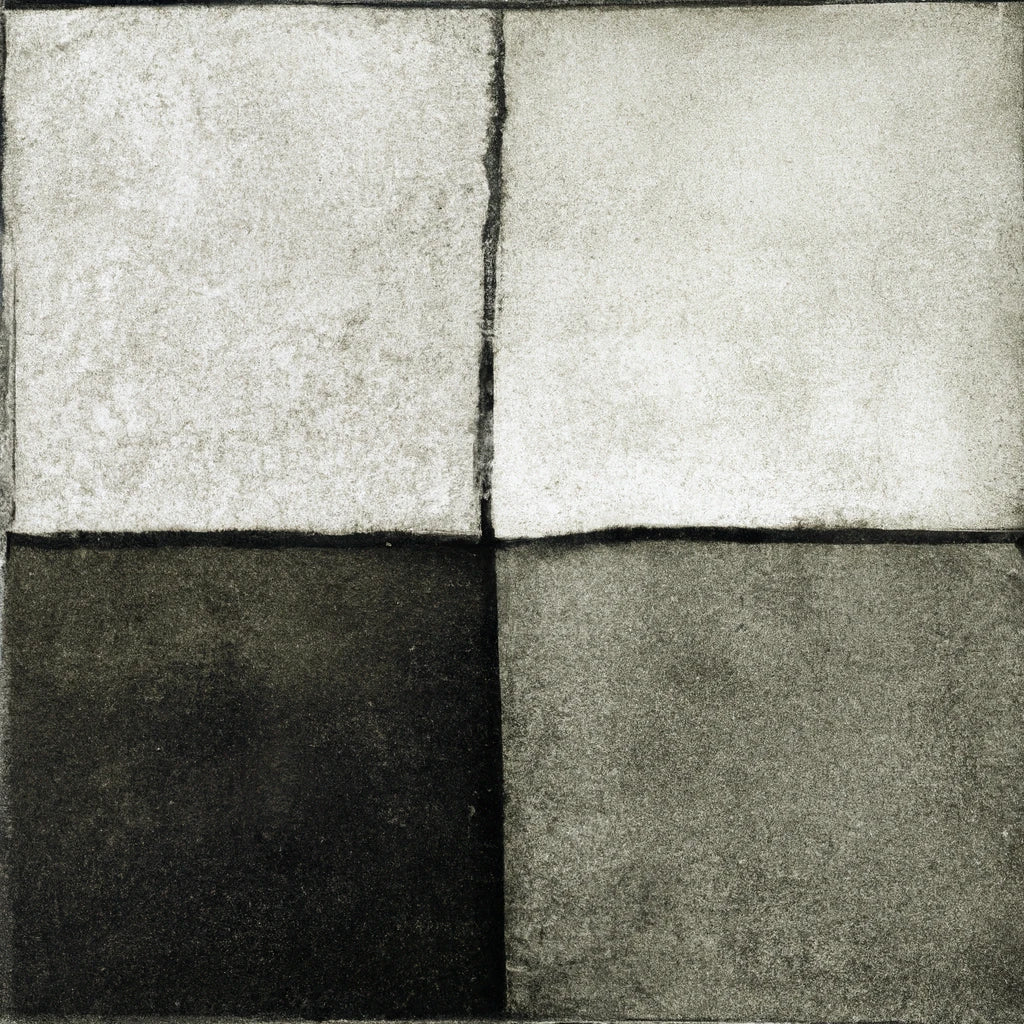 Abstract Checker Pattern I Art Print