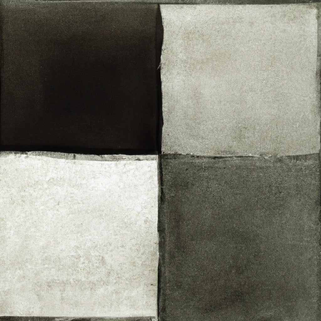 Abstract Checker Pattern II Art Print