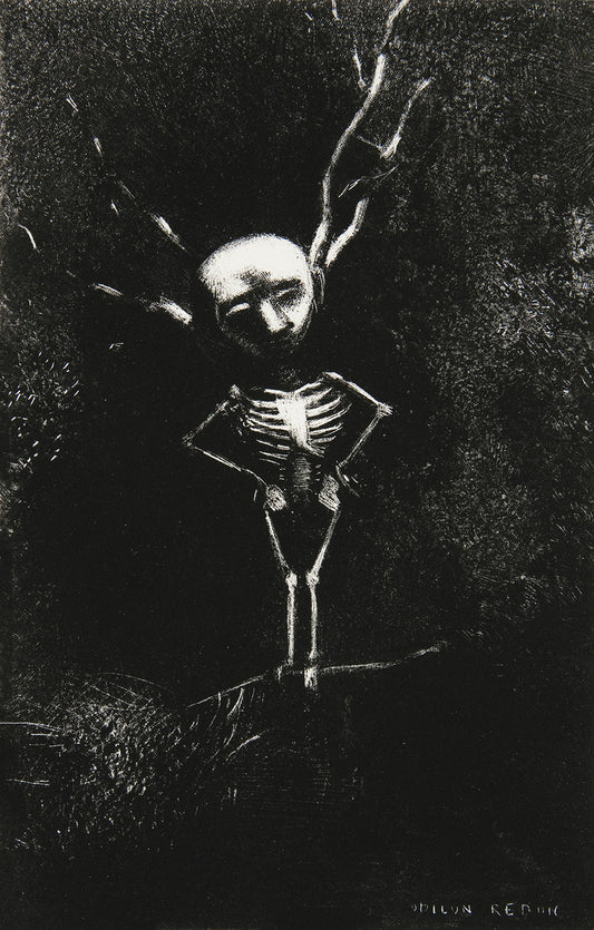 In the Maze of Branches the Pale Figure Appeared by Odilon Redon Art Print