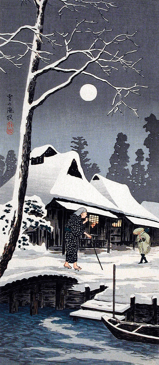 Moonlight on Snow by Hiroaki Takahashi Art Print