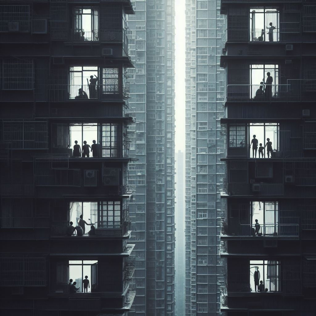 Abstract Building Architecture Illustration I Art Print