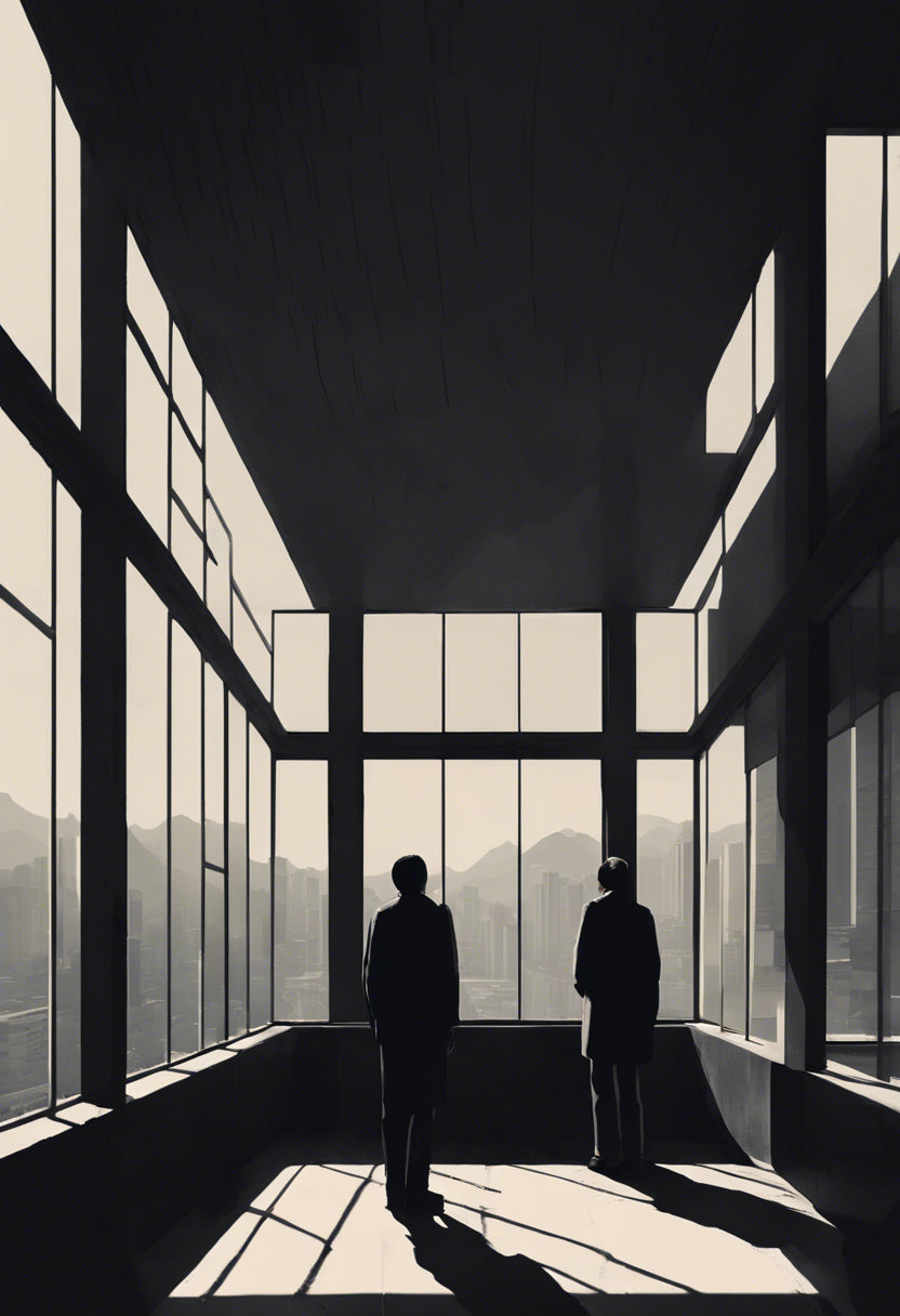 Abstract Building Architecture Illustration III Art Print