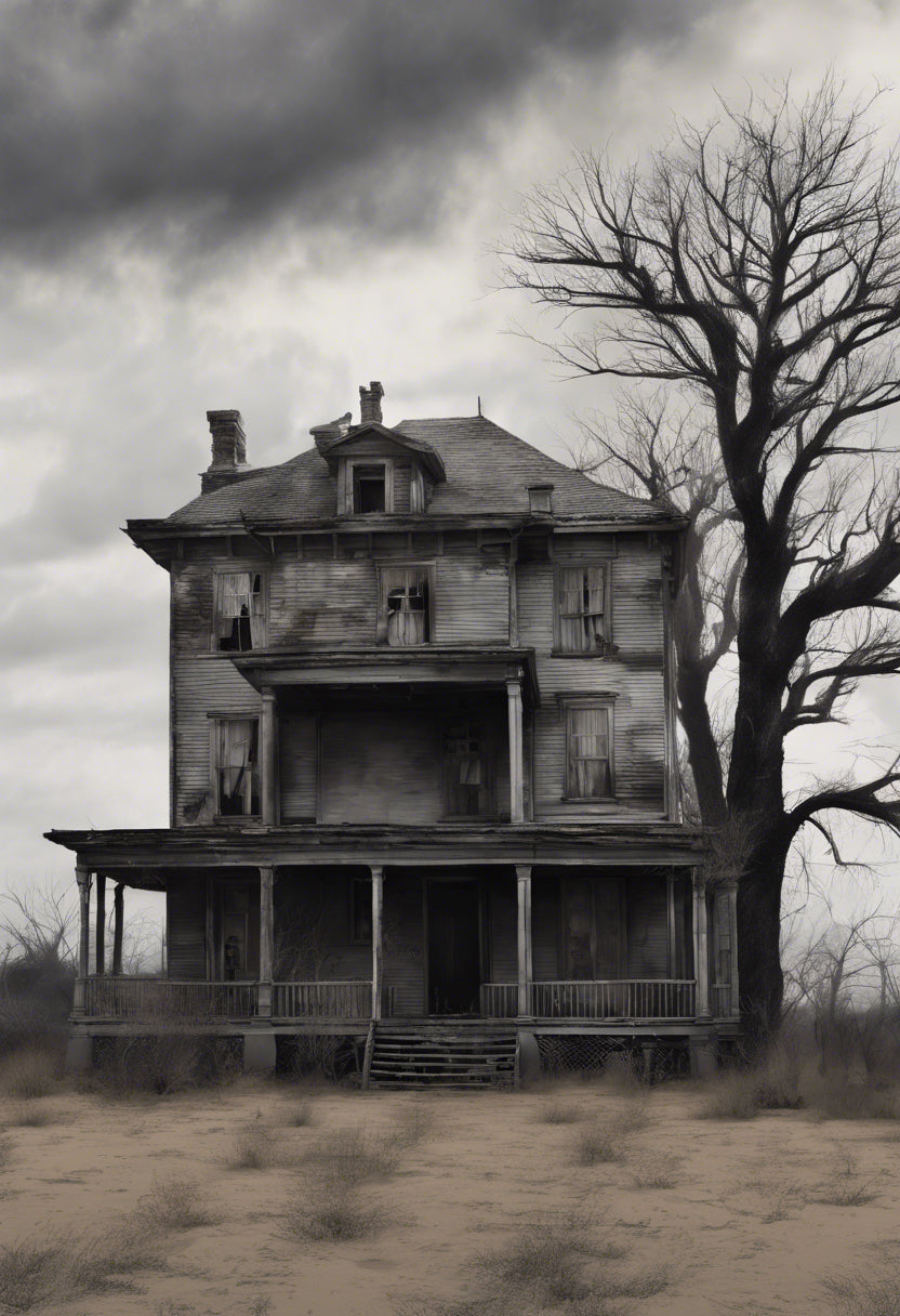 Run Down Old House Digital Painting I Art Print