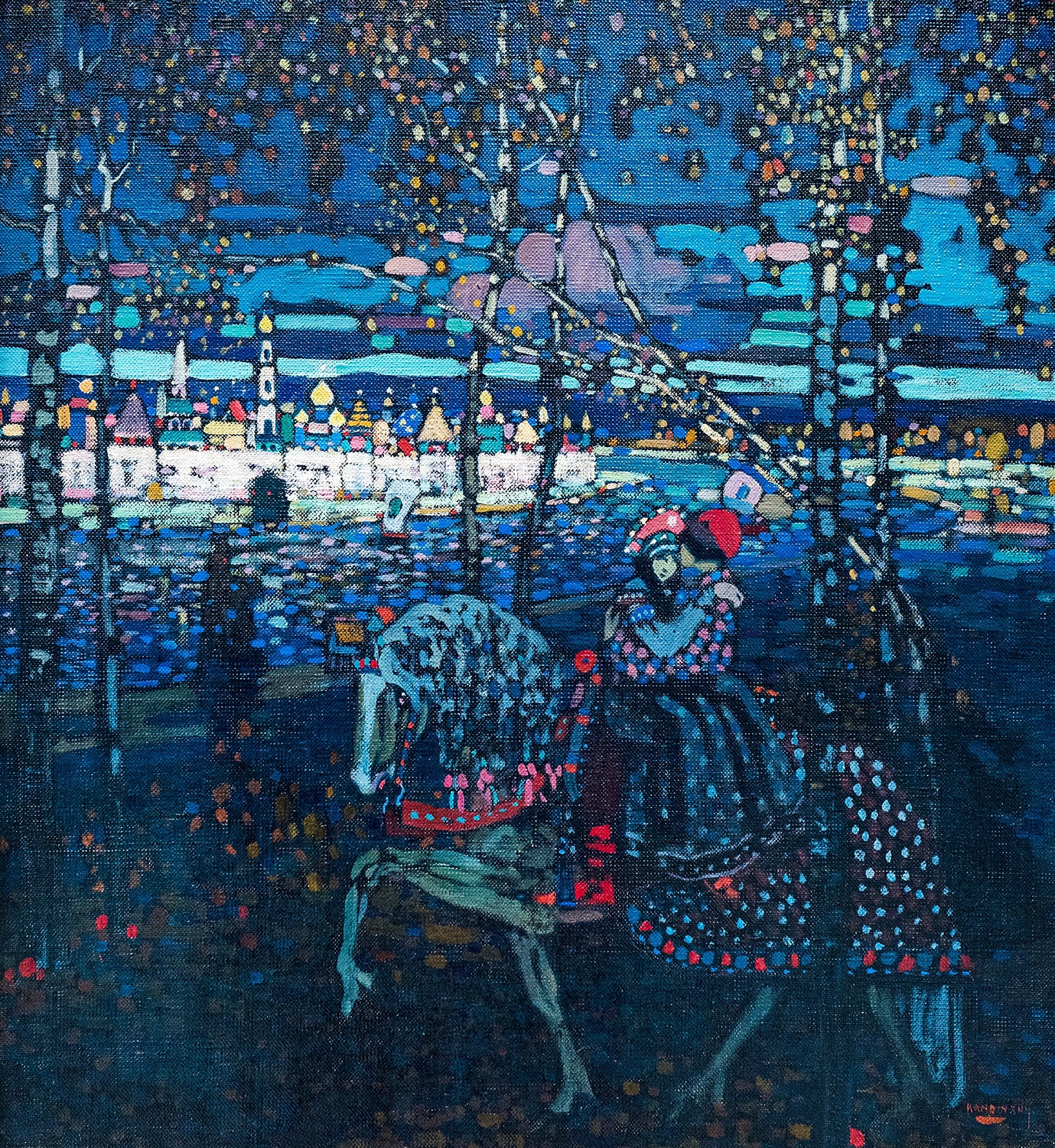 Riding couple by Wassily Kandinsky