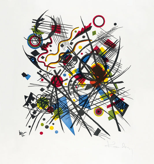 Lithographie fur die Vierte Bauhausmappe by Wassily Kandinsky