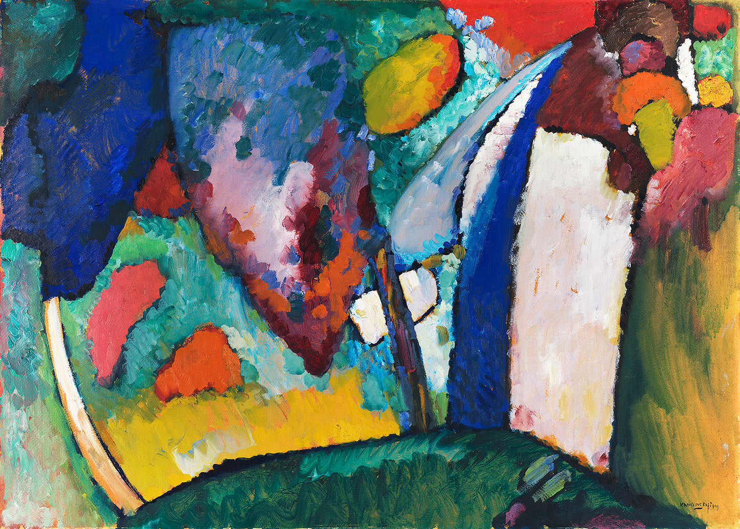 The Waterfall by Wassily Kandinsky