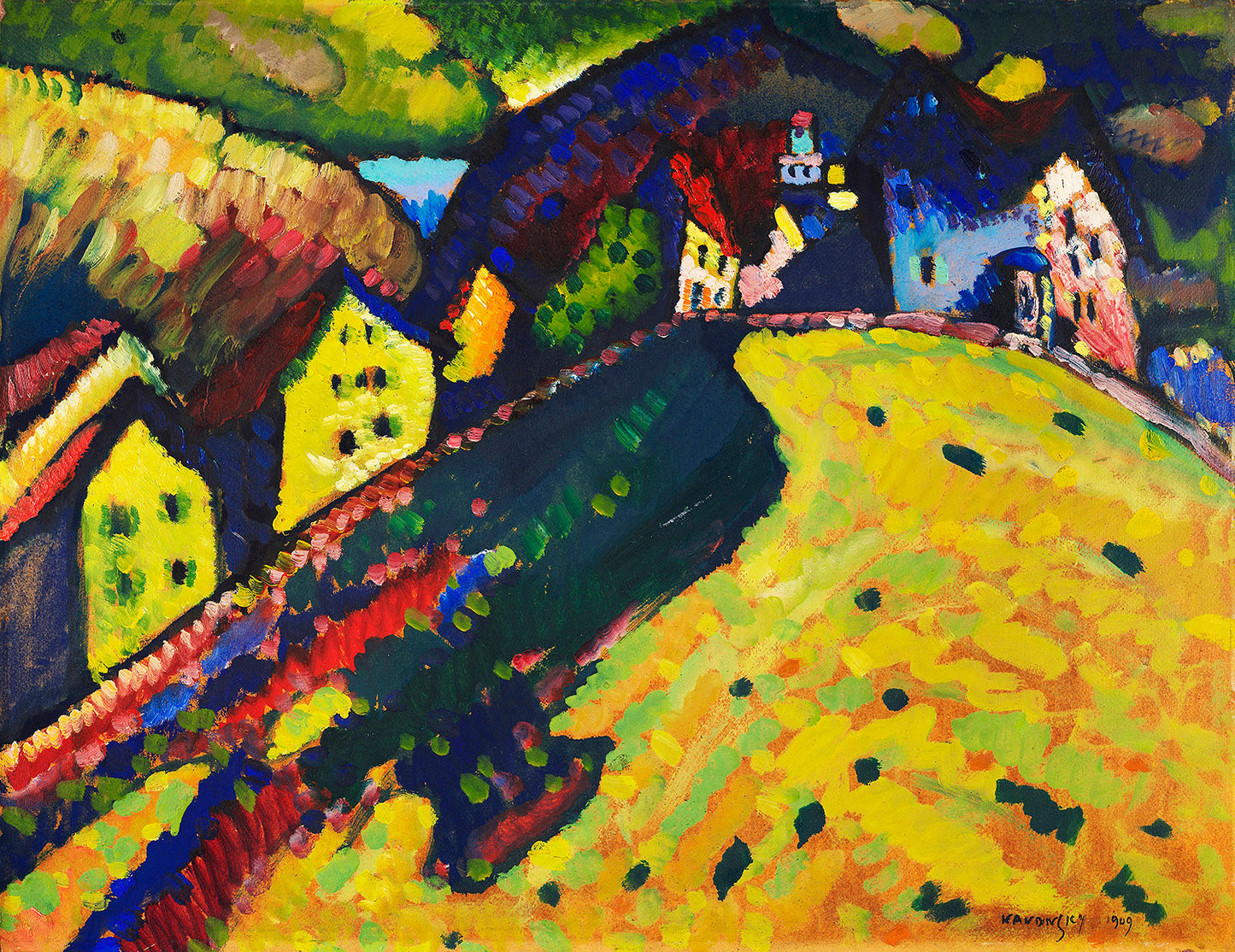 Houses at Murnau by Wassily Kandinsky