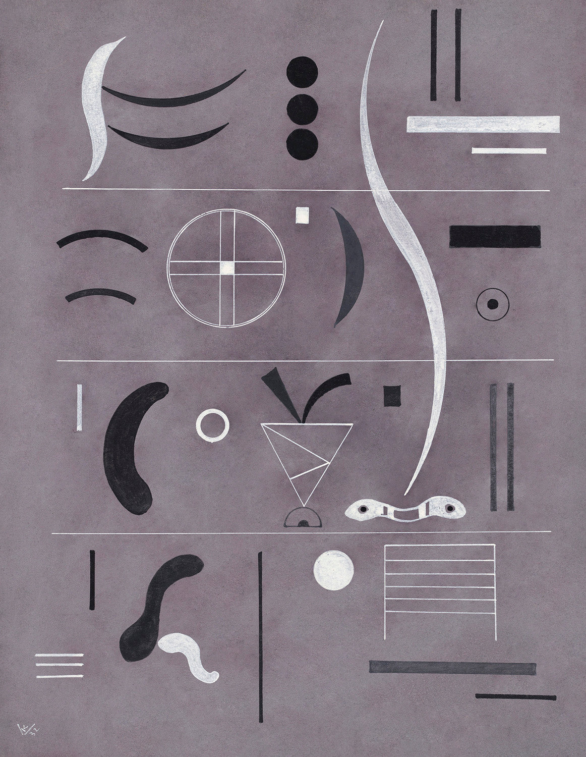 Four Parts by Wassily Kandinsky