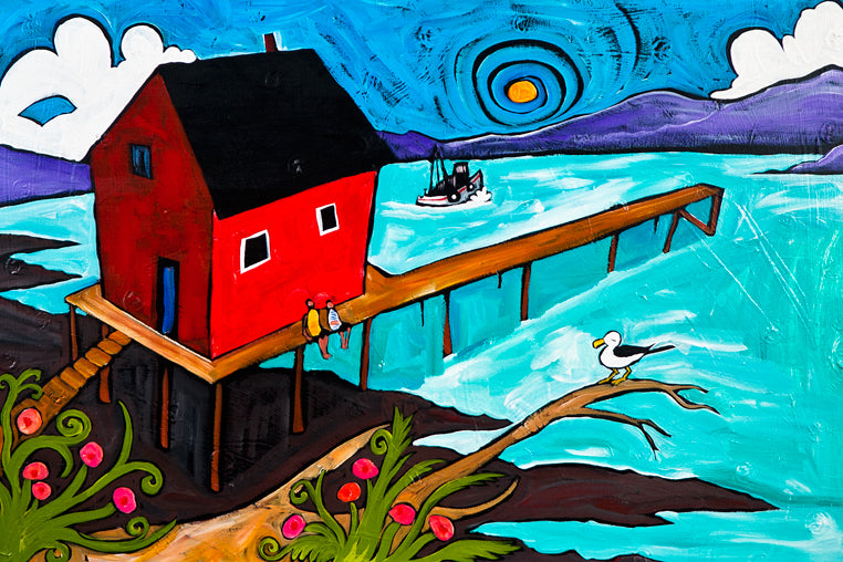 Coastal Fishing Retreat by Ben Mann Poster Print