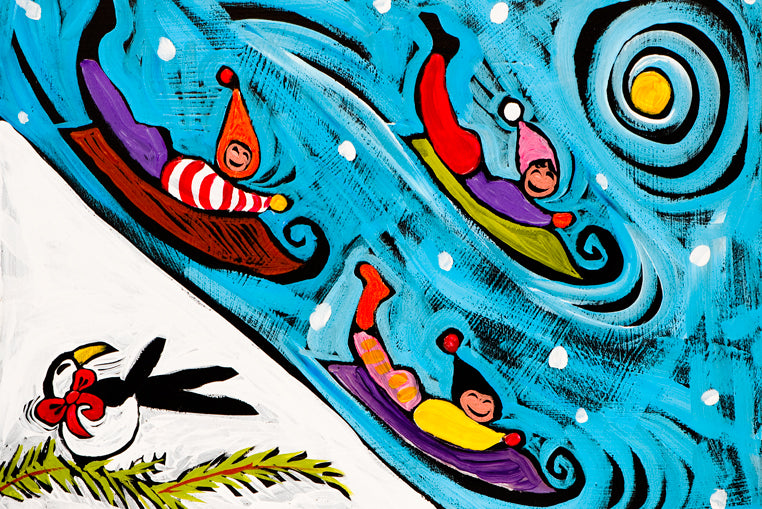 Downhill Three by Ben Mann Holiday Poster Print