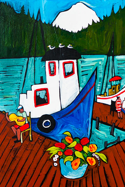 Harbor Folks by Ben Mann Poster Print