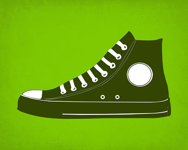 High Top Green, pop art print