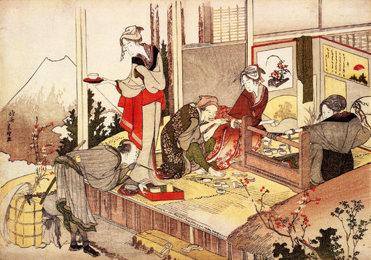 The Studio Of Netsuke by Katsushika Hokusai, art print