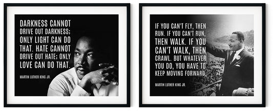 Martin Luther King Jr Wall Art Canvas Poster (Set of 2 Canvas Prints)