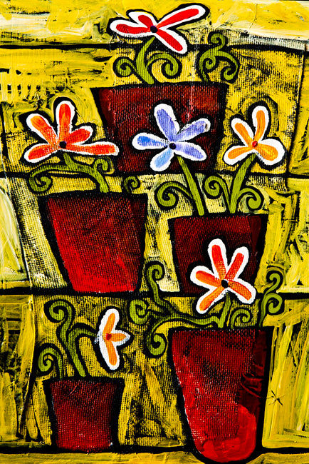 Posie Pots by Ben Mann Poster Print
